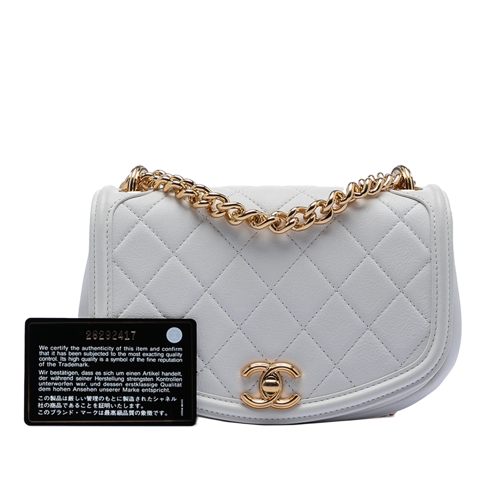 Chanel Chanel Small Quilted Calfskin Underline Saddle Flap Size ONE SIZE - 8 Thumbnail