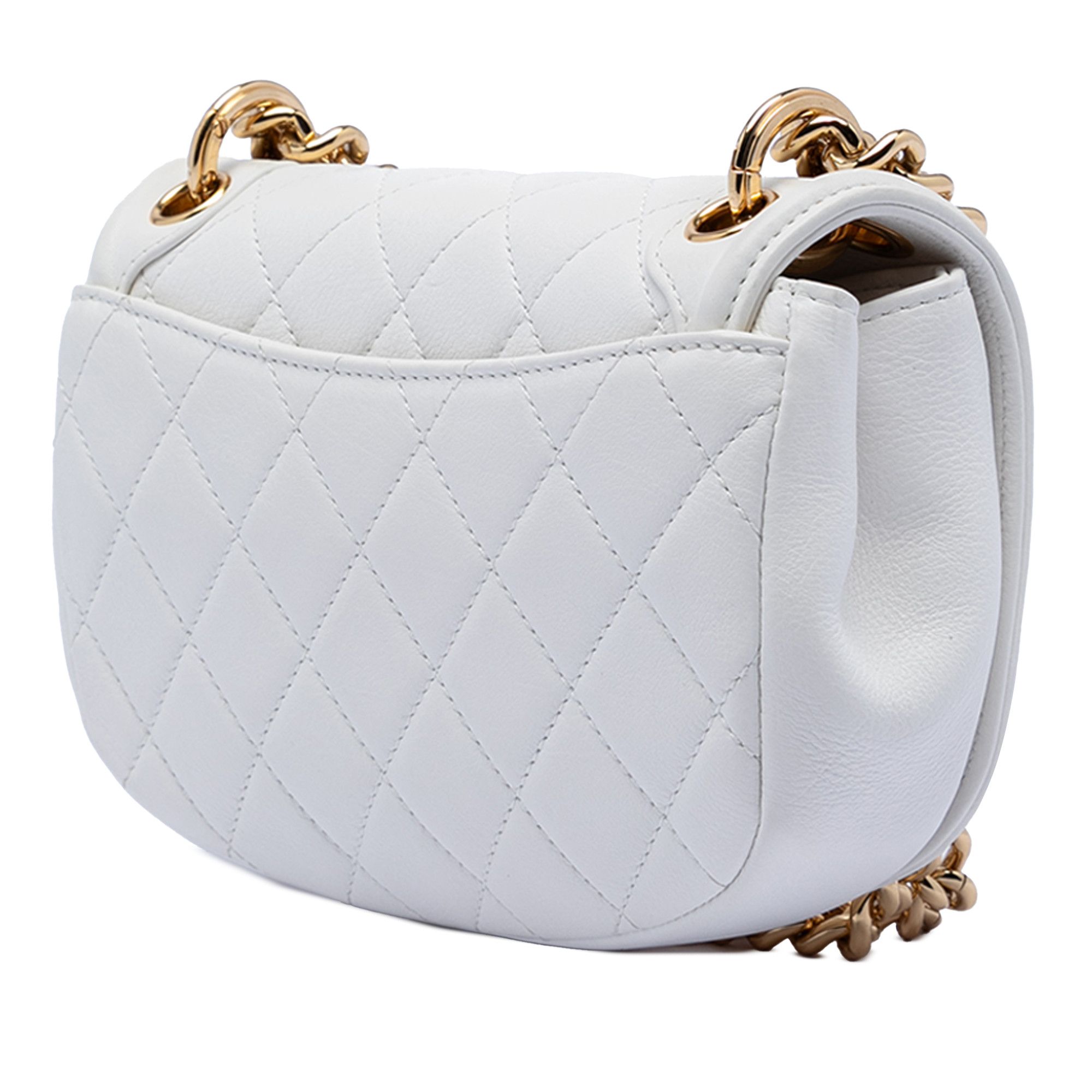 Chanel Chanel Small Quilted Calfskin Underline Saddle Flap Size ONE SIZE - 2 Thumbnail