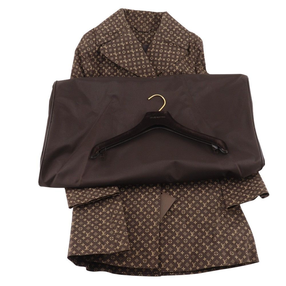 Louis Vuitton Louis Vuitton Louis Vuitton Monogram Cotton Trench Coat Textile Outerwear DUTY FREE for USA Size ONE SIZE - 15 Thumbnail