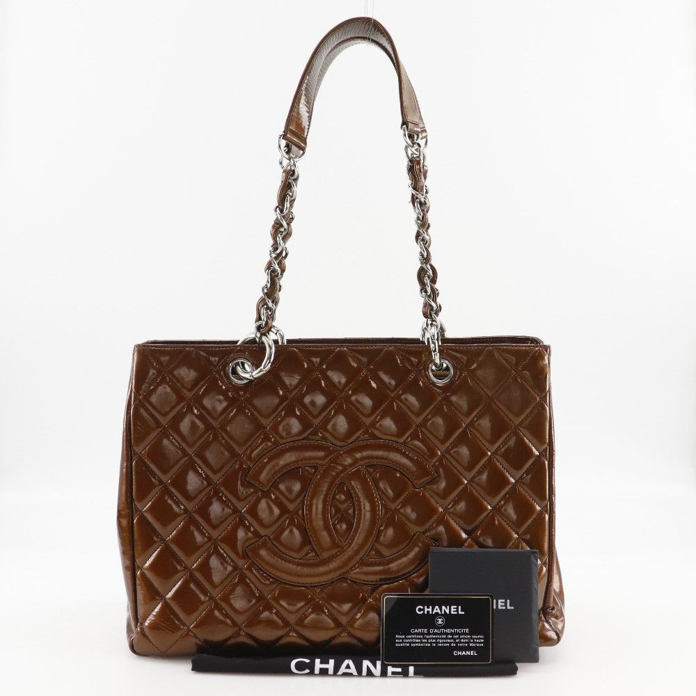 Chanel Chanel Chanel Grand Shopping Tote Patent Tote Bag Plastic / Synthetic Tote Bag A50995 DUTY FREE for USA Size ONE SIZE - 20 Thumbnail