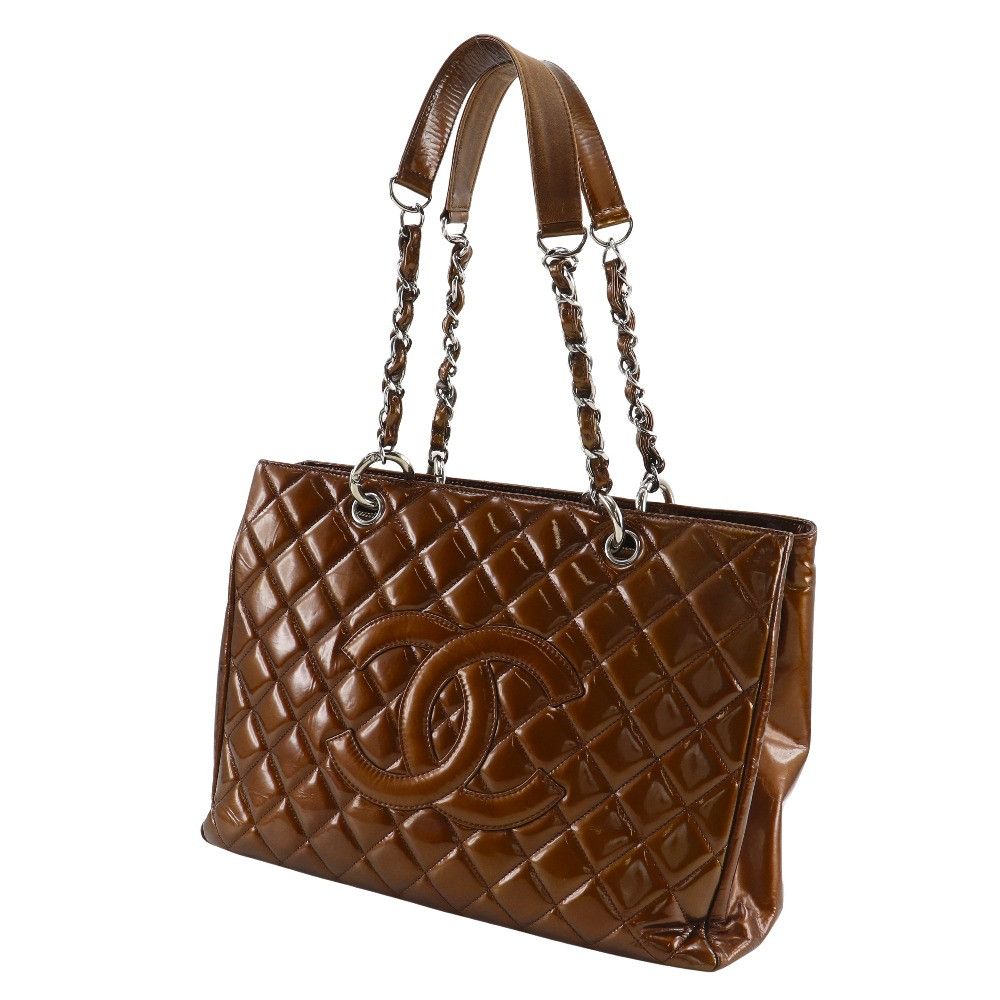 Chanel Chanel Chanel Grand Shopping Tote Patent Tote Bag Plastic / Synthetic Tote Bag A50995 DUTY FREE for USA Size ONE SIZE - 2 Thumbnail
