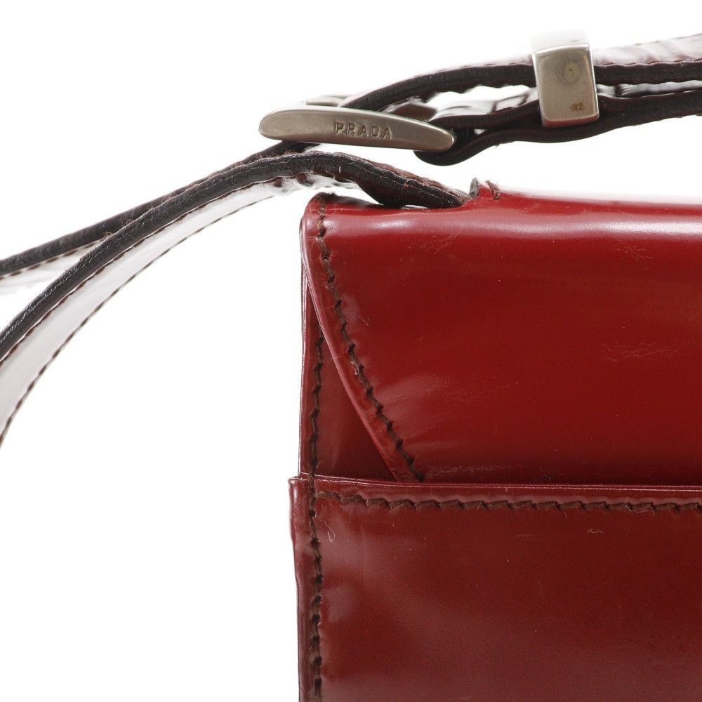 Prada Prada Prada Gradiation Patent Leather Shoulder Bag Plastic / Synthetic Shoulder Bag DUTY FREE for USA Size ONE SIZE - 18 Thumbnail