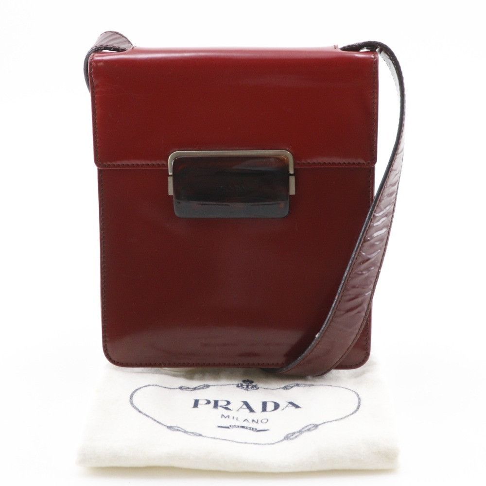 Prada Prada Prada Gradiation Patent Leather Shoulder Bag Plastic / Synthetic Shoulder Bag DUTY FREE for USA Size ONE SIZE - 20 Thumbnail