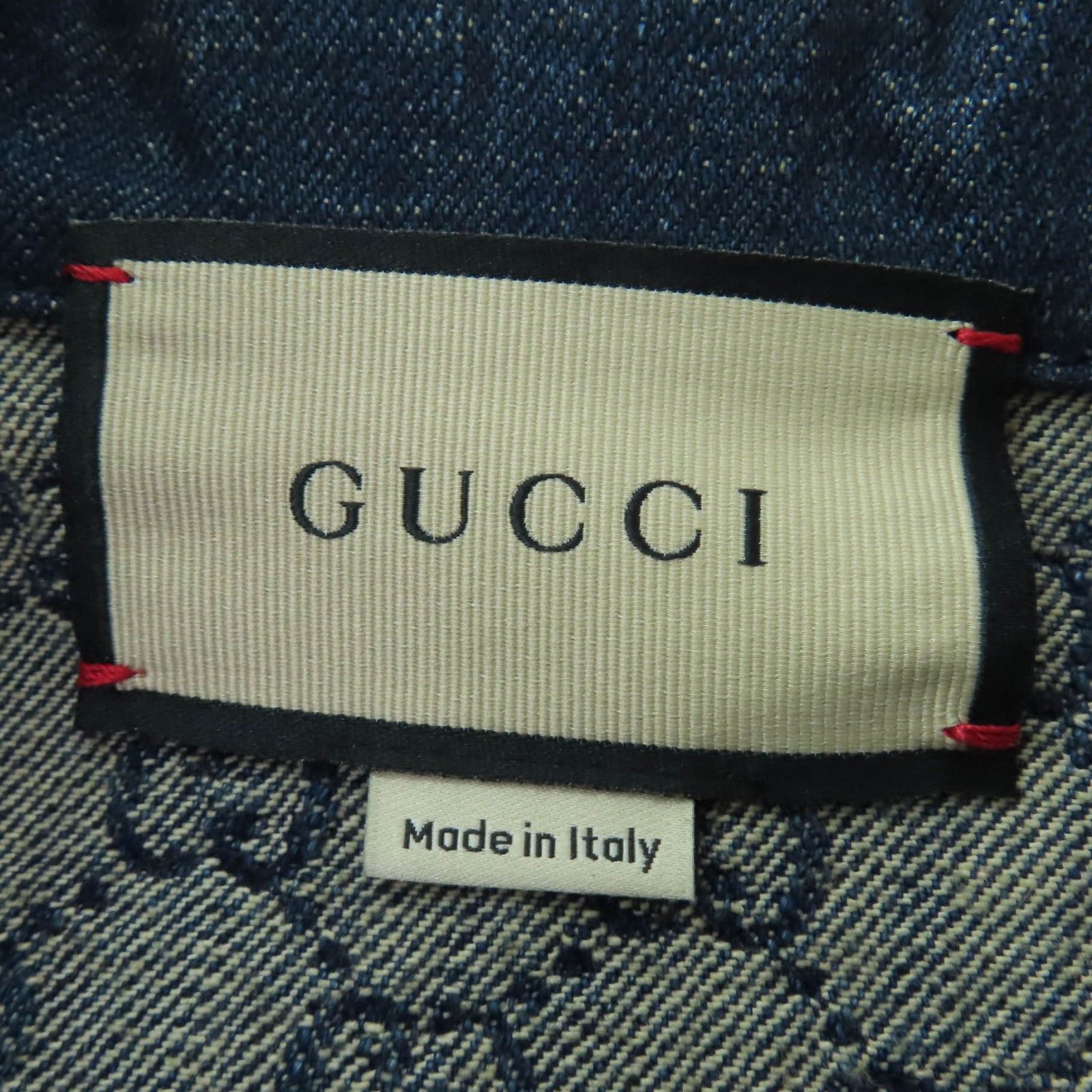 Gucci Gucci Gucci GG washed organic leather Denim Jacket Textile Outerwear 652658 DUTY FREE for USA Size ONE SIZE - 9 Thumbnail