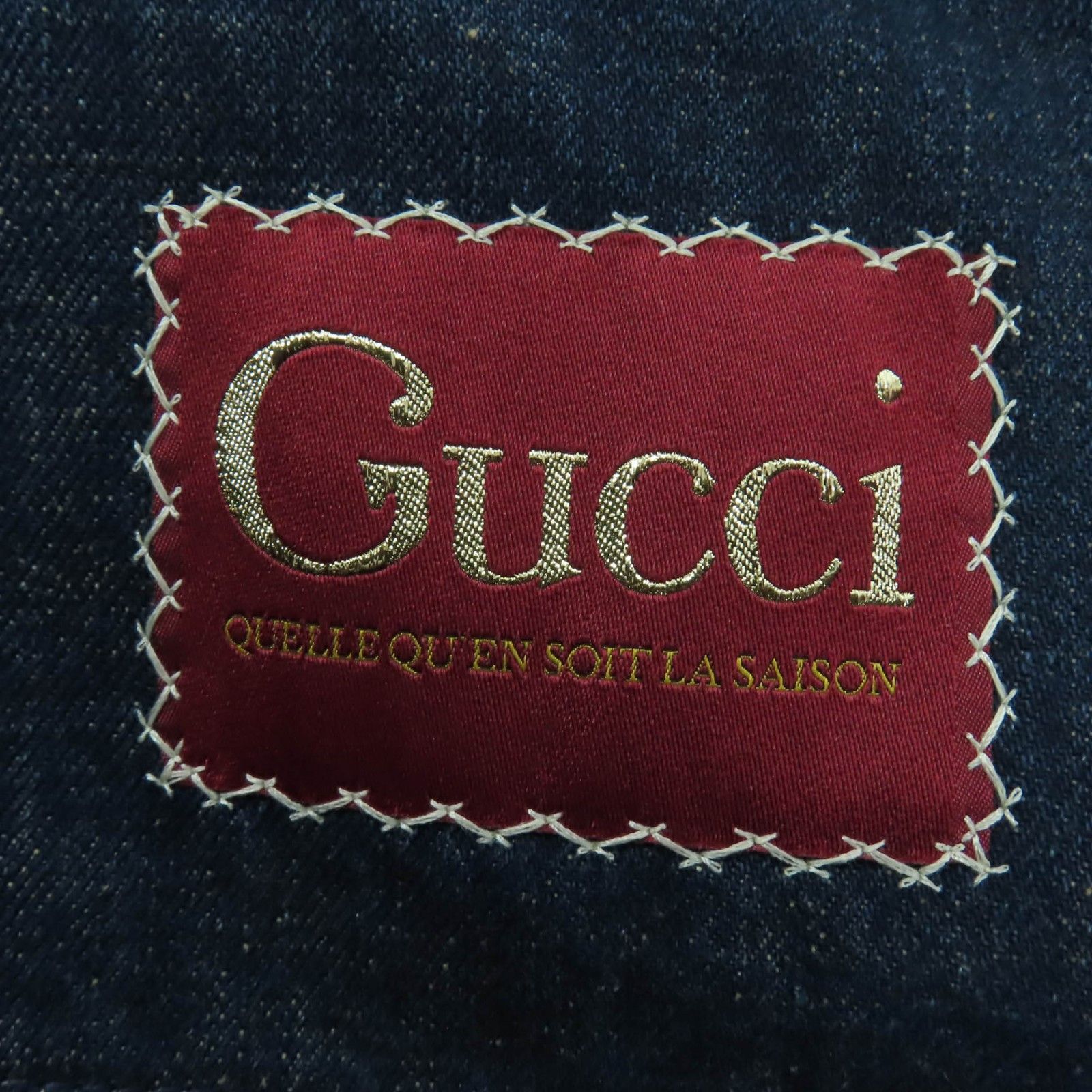 Gucci Gucci Gucci GG washed organic leather Denim Jacket Textile Outerwear 652658 DUTY FREE for USA Size ONE SIZE - 8 Thumbnail