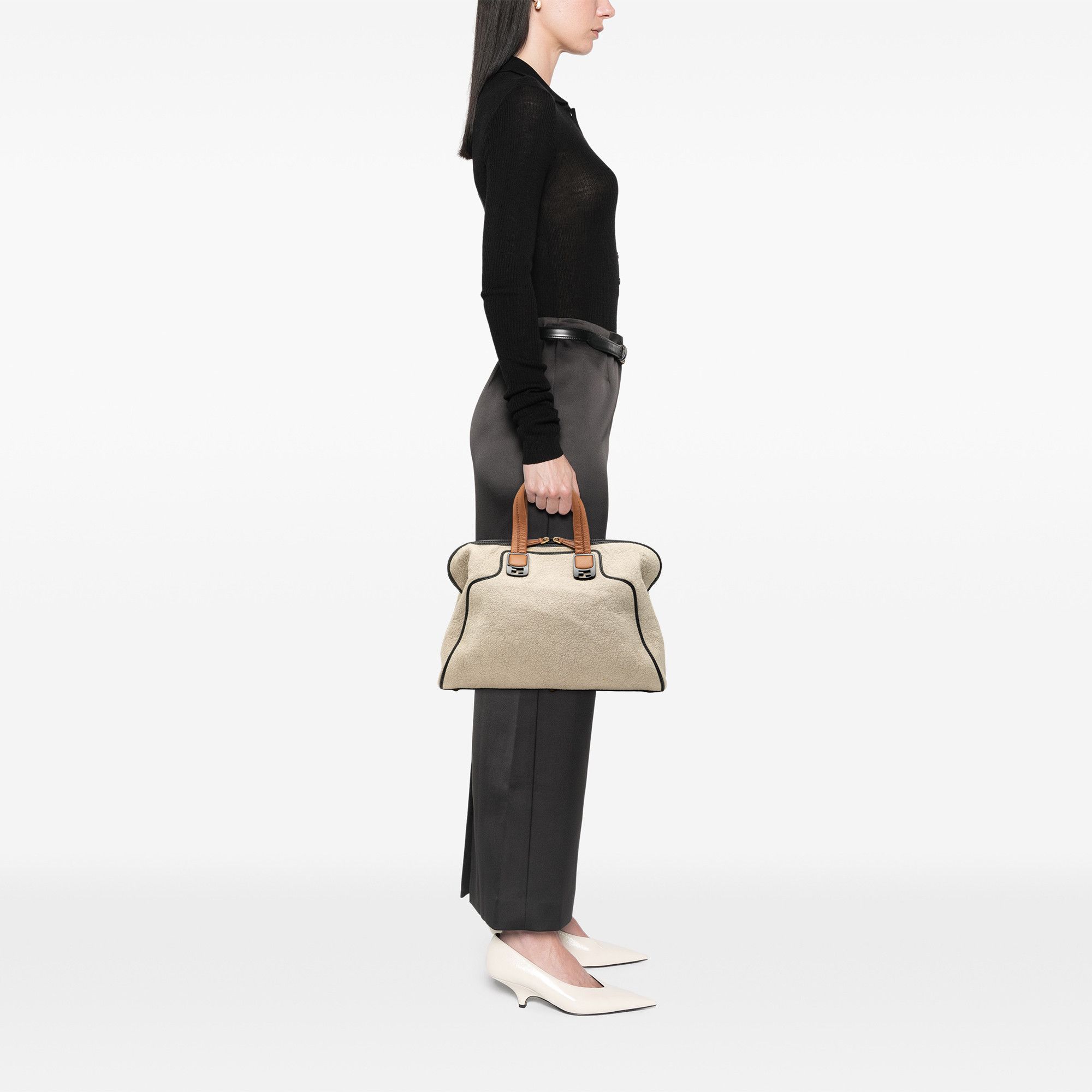 Fendi Fendi Large Canvas Chameleon Satchel Size ONE SIZE - 7 Thumbnail