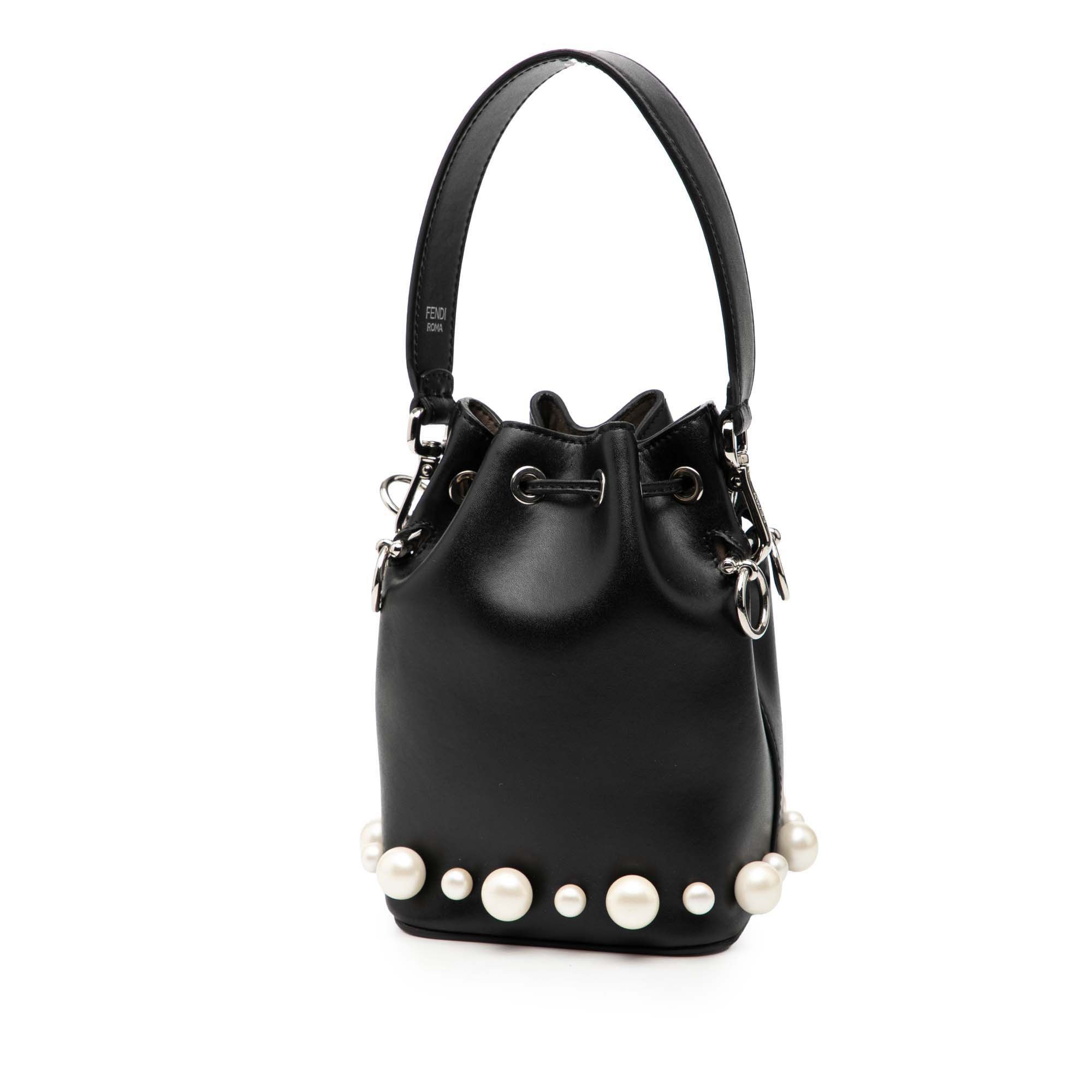 Fendi Fendi Mini Leather Pearl Mon Tresor Bucket Bag Size ONE SIZE - 2 Thumbnail