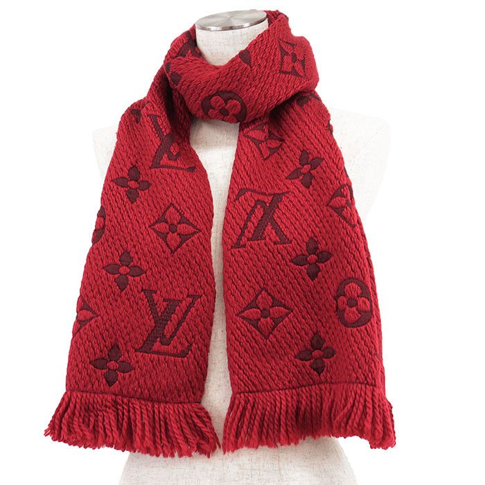 Louis Vuitton Louis Vuitton Louis Vuitton Echarpe Logomania Wool Silk Scarf Textile Scarf M72432 DUTY FREE for USA Size ONE SIZE - 2 Thumbnail