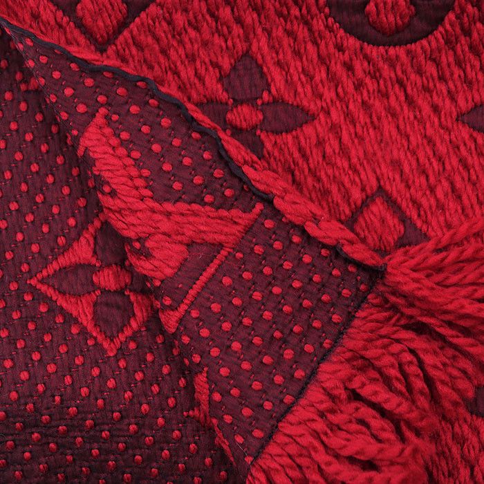 Louis Vuitton Louis Vuitton Louis Vuitton Echarpe Logomania Wool Silk Scarf Textile Scarf M72432 DUTY FREE for USA Size ONE SIZE - 6 Thumbnail