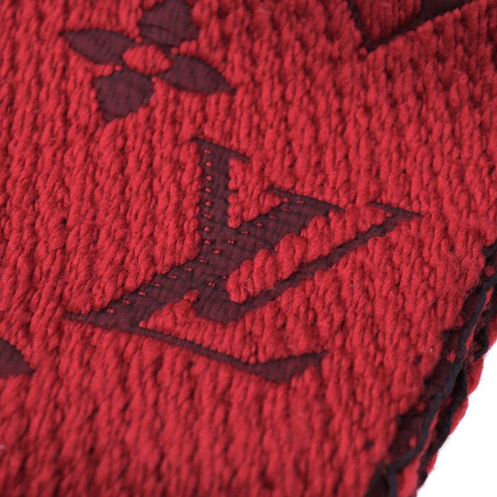 Louis Vuitton Louis Vuitton Louis Vuitton Echarpe Logomania Wool Silk Scarf Textile Scarf M72432 DUTY FREE for USA Size ONE SIZE - 5 Thumbnail