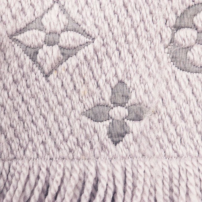 Louis Vuitton Louis Vuitton Louis Vuitton Echarpe Logomania Wool Silk Scarf Textile Scarf M74742 DUTY FREE for USA Size ONE SIZE - 6 Thumbnail