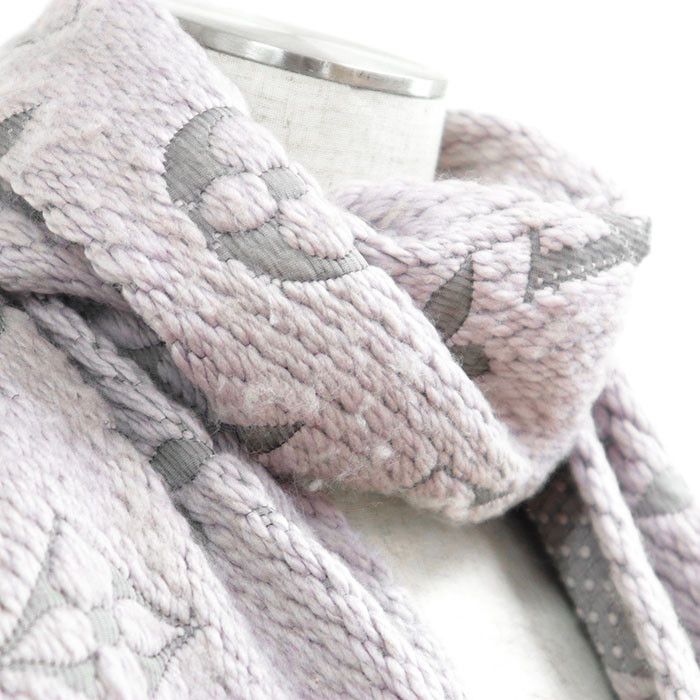 Louis Vuitton Louis Vuitton Louis Vuitton Echarpe Logomania Wool Silk Scarf Textile Scarf M74742 DUTY FREE for USA Size ONE SIZE - 3 Thumbnail
