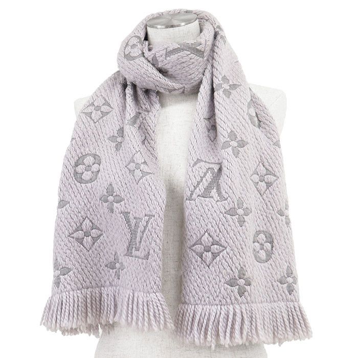 Louis Vuitton Louis Vuitton Louis Vuitton Echarpe Logomania Wool Silk Scarf Textile Scarf M74742 DUTY FREE for USA Size ONE SIZE - 2 Thumbnail