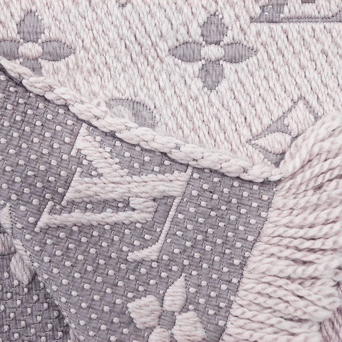Louis Vuitton Louis Vuitton Louis Vuitton Echarpe Logomania Wool Silk Scarf Textile Scarf M74742 DUTY FREE for USA Size ONE SIZE - 5 Thumbnail