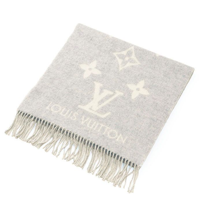 Louis Vuitton Louis Vuitton Louis Vuitton Echarpe Monogram Cashmere Scarf Textile Scarf M71126 DUTY FREE for USA Size ONE SIZE - 3 Thumbnail