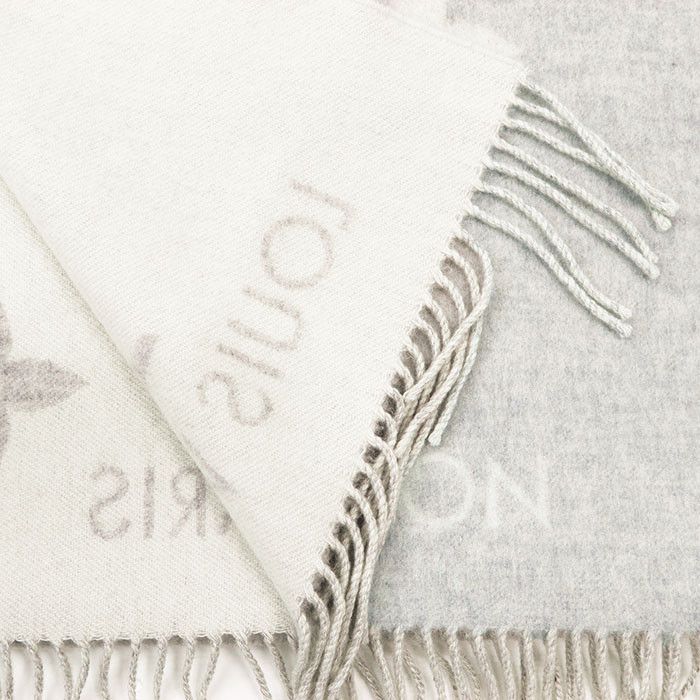 Louis Vuitton Louis Vuitton Louis Vuitton Echarpe Monogram Cashmere Scarf Textile Scarf M71126 DUTY FREE for USA Size ONE SIZE - 5 Thumbnail