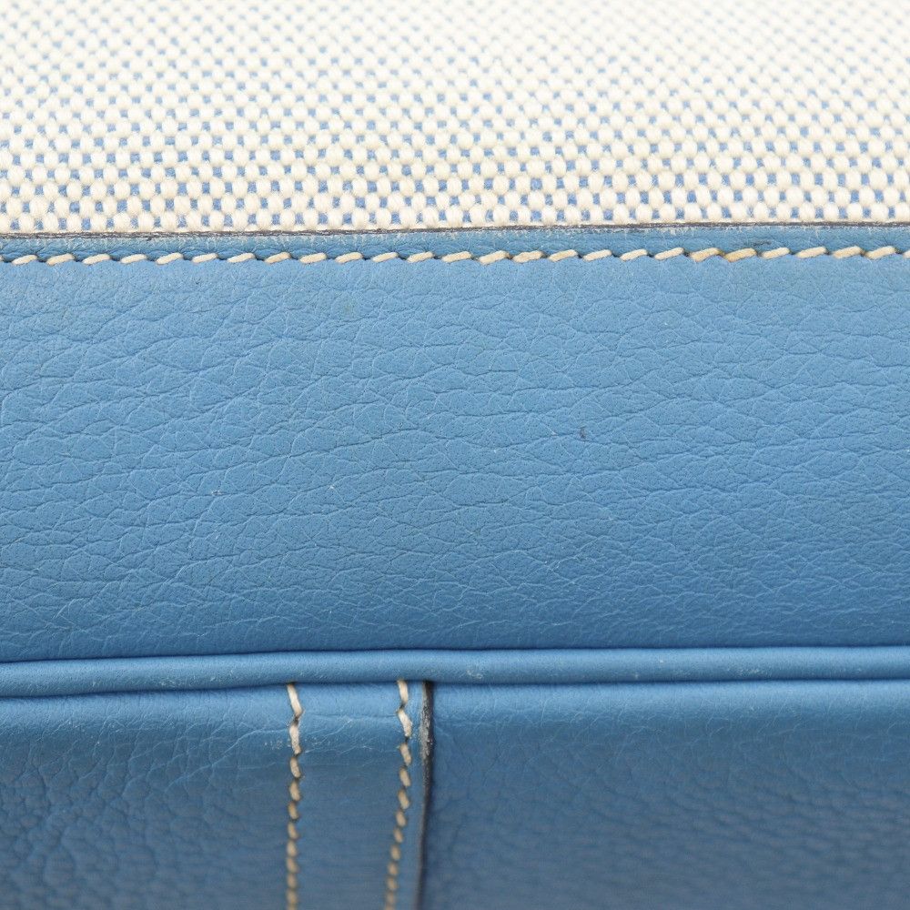 Hermes Hermes Hermès Trim31 Toile H Triomphe Clemence Shoulder Bag Textile Shoulder Bag Stamp C (1999) DUTY FREE for USA Size ONE SIZE - 12 Thumbnail
