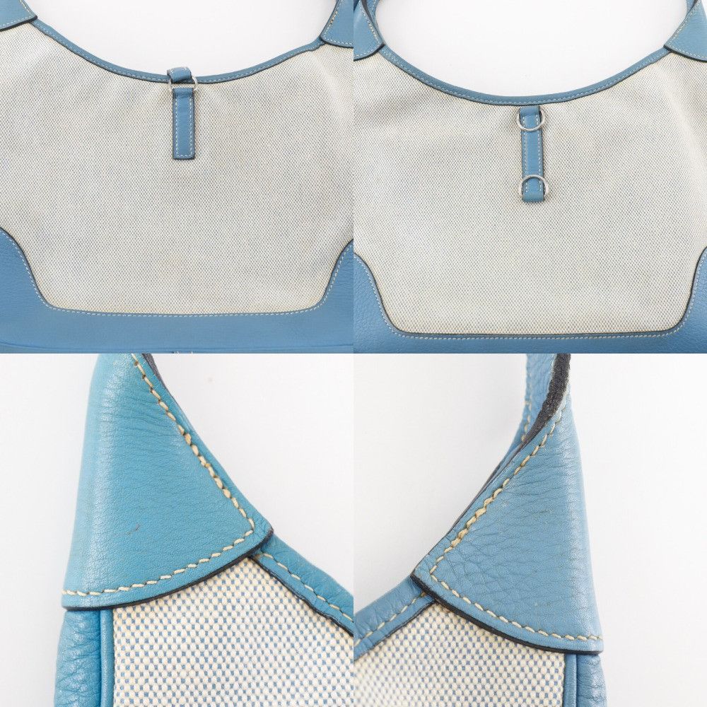 Hermes Hermes Hermès Trim31 Toile H Triomphe Clemence Shoulder Bag Textile Shoulder Bag Stamp C (1999) DUTY FREE for USA Size ONE SIZE - 10 Thumbnail