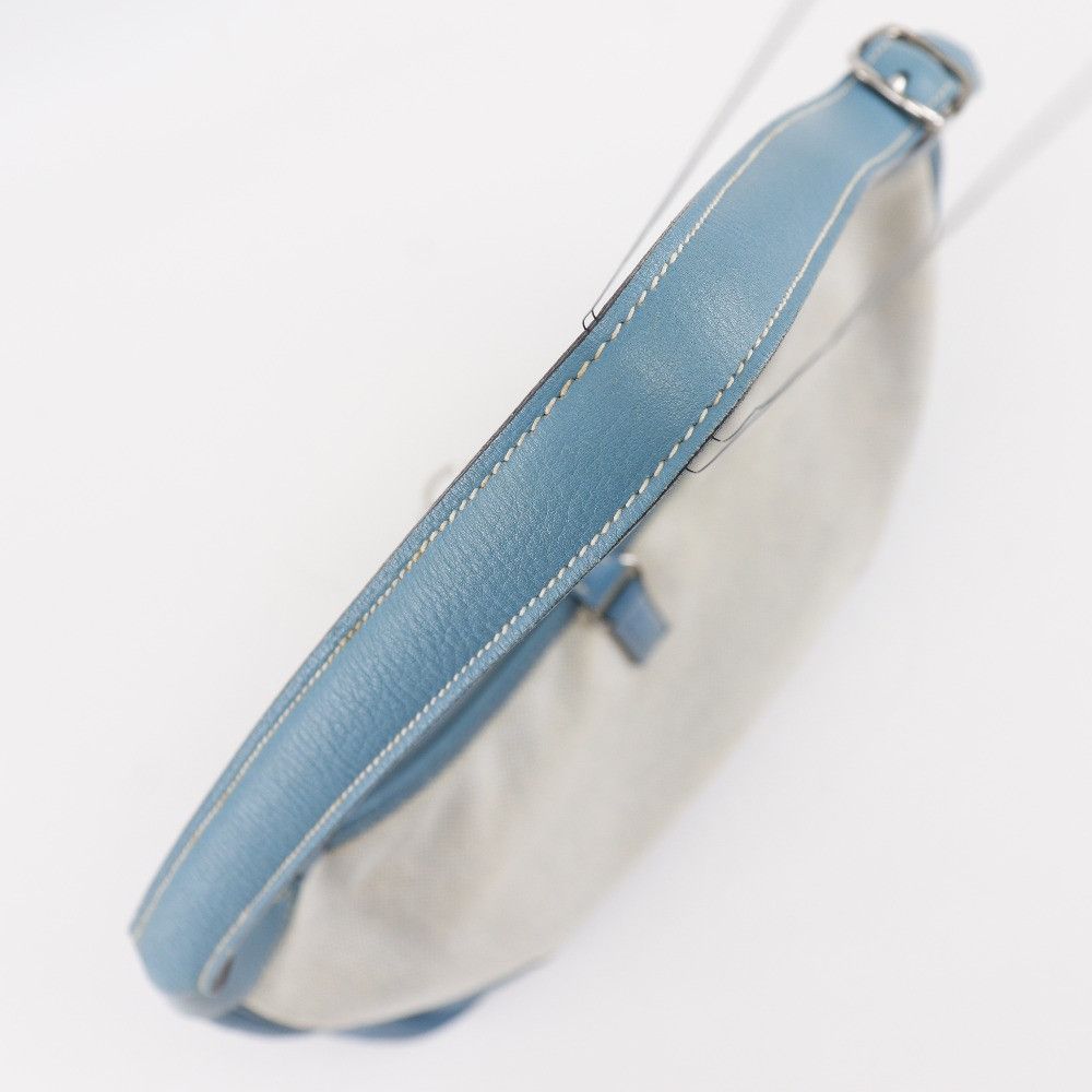 Hermes Hermes Hermès Trim31 Toile H Triomphe Clemence Shoulder Bag Textile Shoulder Bag Stamp C (1999) DUTY FREE for USA Size ONE SIZE - 5 Thumbnail
