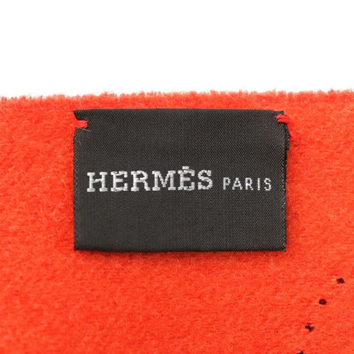 Hermes Hermes Hermès H Logo Cashmere Double Face Scarf Textile Scarf DUTY FREE for USA Size ONE SIZE - 7 Thumbnail