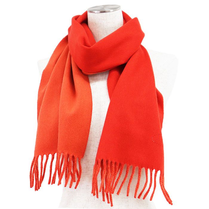 Hermes Hermes Hermès H Logo Cashmere Double Face Scarf Textile Scarf DUTY FREE for USA Size ONE SIZE - 2 Thumbnail