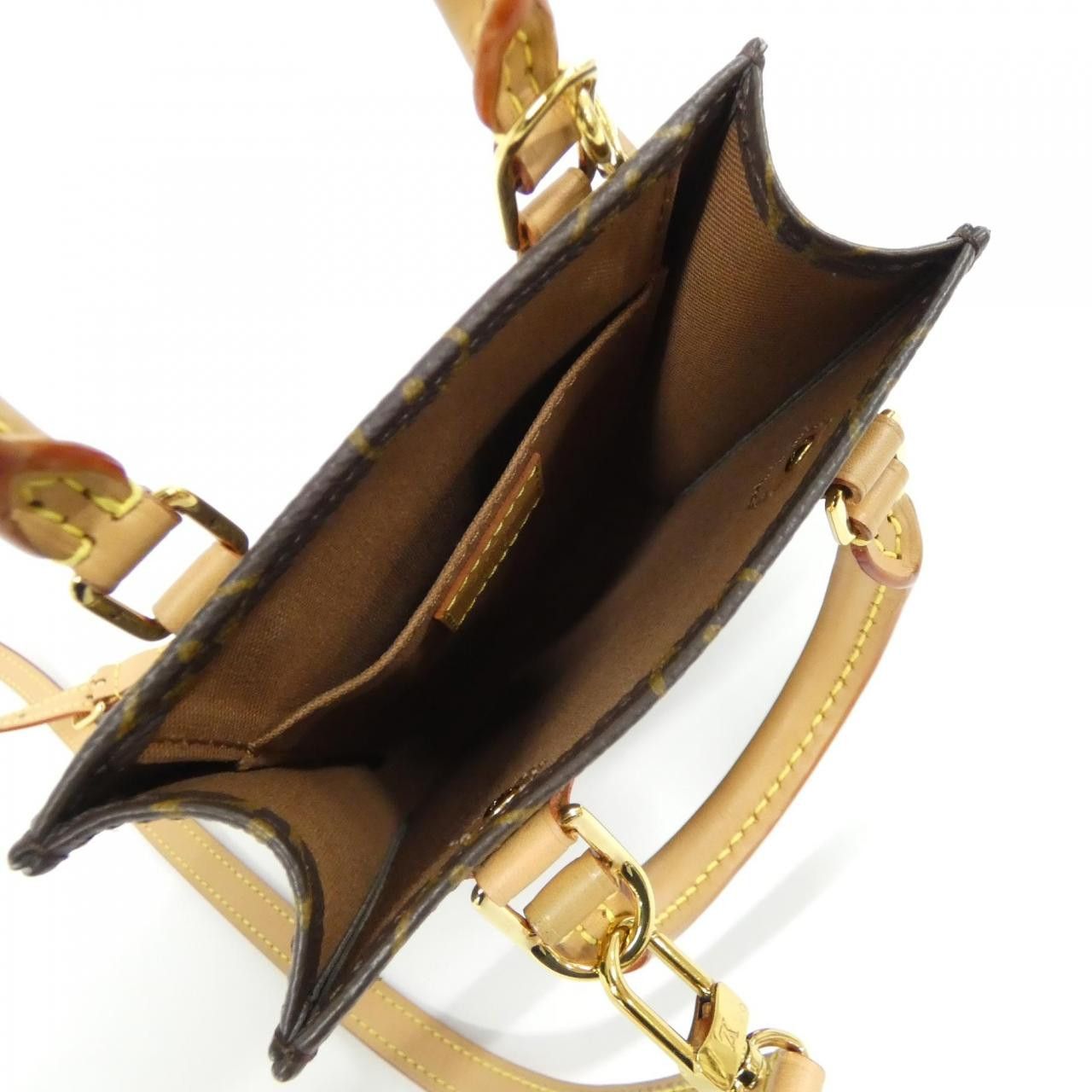 Louis Vuitton Louis Vuitton Louis Vuitton Petit Sac Plat Monogram Coated Canvas Bag Textile Crossbody Bag M81295 DUTY FREE for USA Size ONE SIZE - 6 Thumbnail