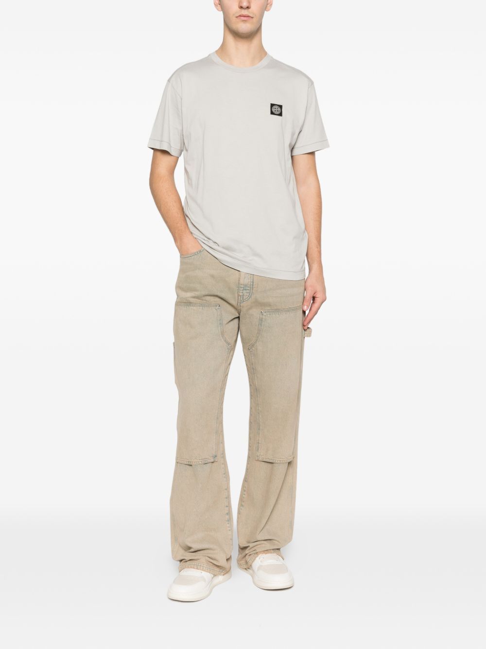 Stone Island LOGO COTTON T-SHIRT Size US L / EU 52-54 / 3 - 5 Thumbnail