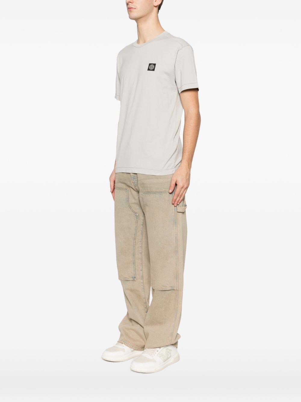 Stone Island LOGO COTTON T-SHIRT Size US S / EU 44-46 / 1 - 3 Thumbnail