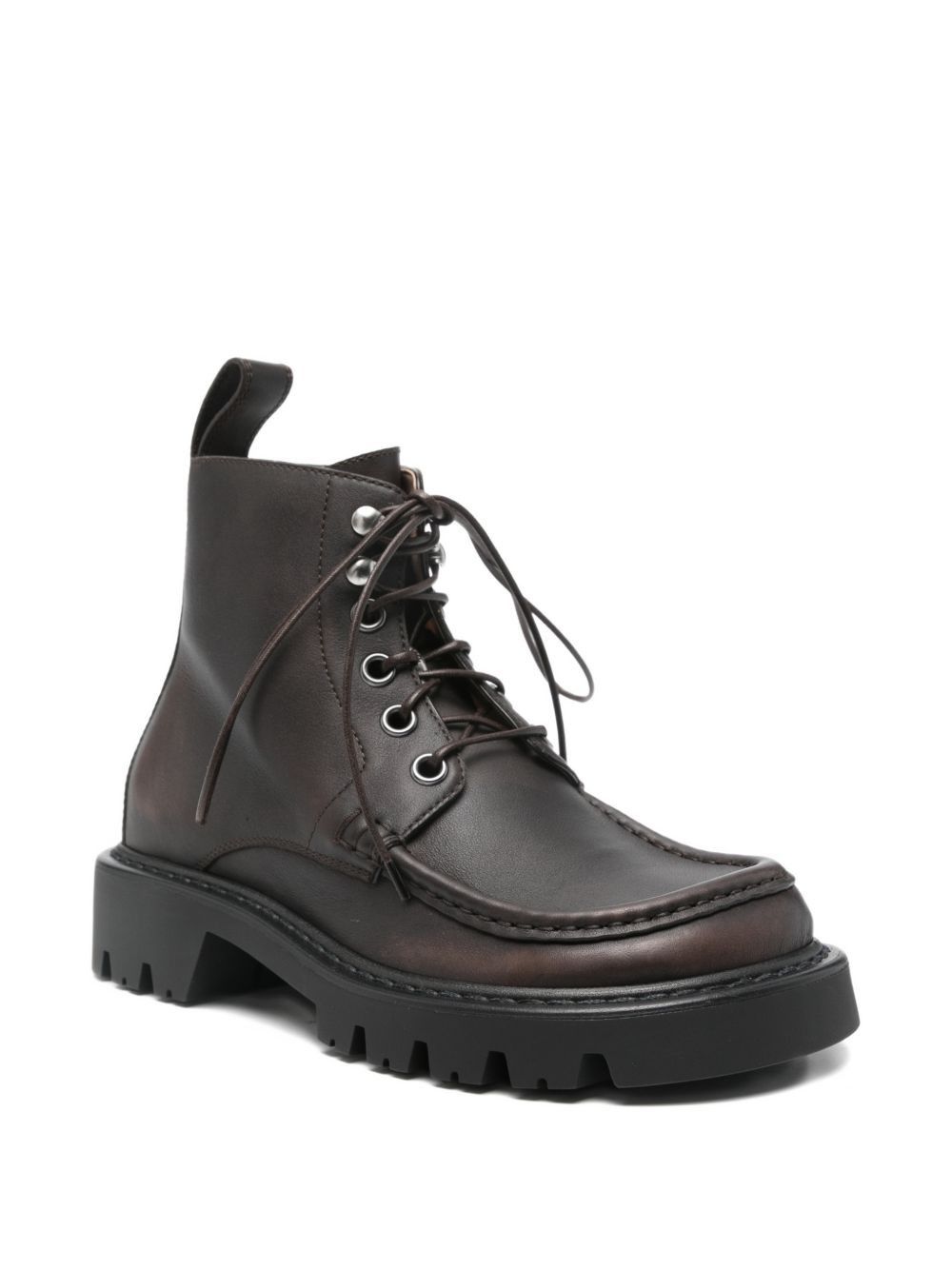 Loewe SIERRA LEATHER LACE-UP BOOTS Size US 7 / IT 37 - 2 Thumbnail