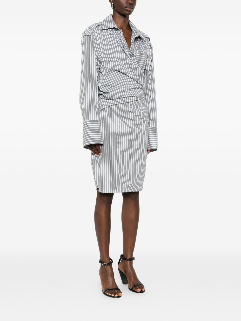 Iro LAZUL STRIPED COTTON DRESS Size M / US 6-8 / IT 42-44 - 3 Thumbnail