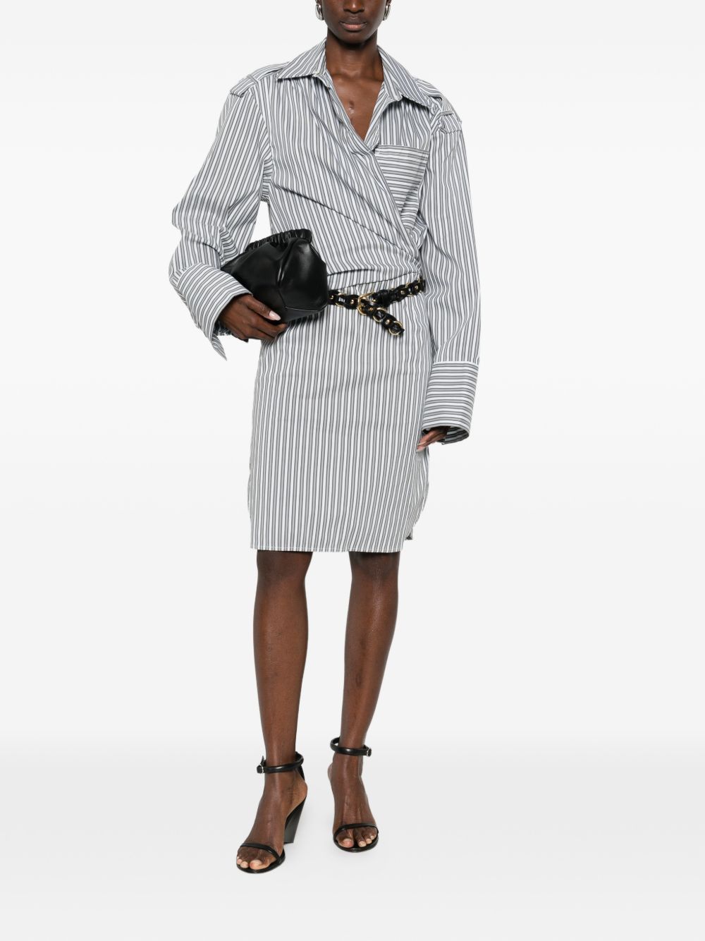 Iro LAZUL STRIPED COTTON DRESS Size M / US 6-8 / IT 42-44 - 4 Thumbnail