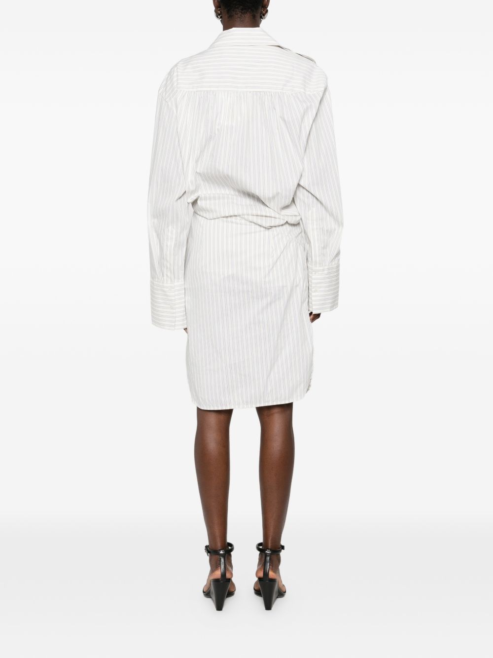 Iro LAZUL STRIPED COTTON DRESS Size M / US 6-8 / IT 42-44 - 3 Thumbnail