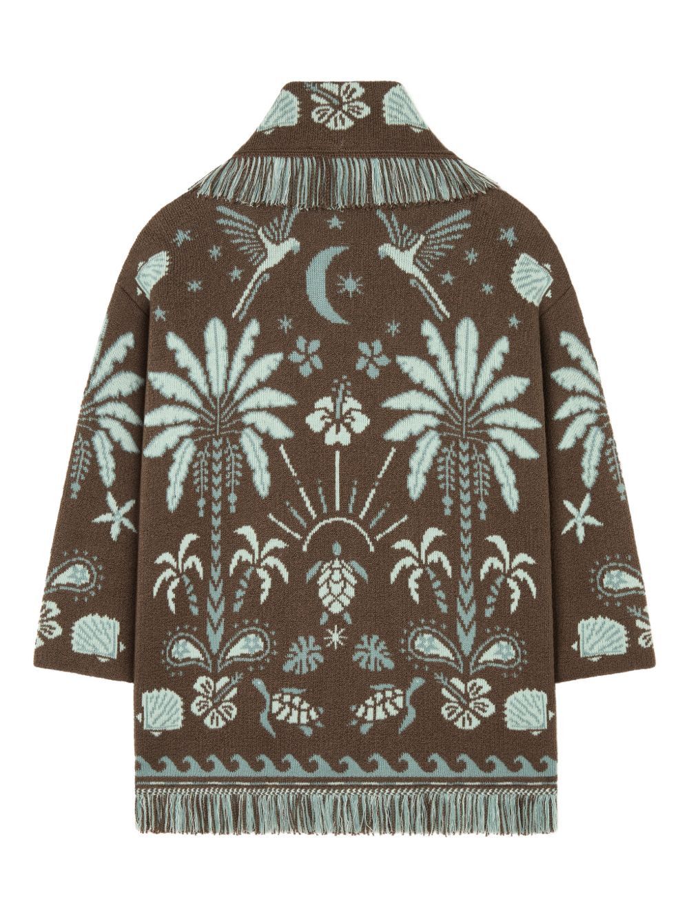 Alanui ECHOES OF THE ISLAND WOOL AND COTTON CARDIGAN Size S / US 4 / IT 40 - 5 Thumbnail