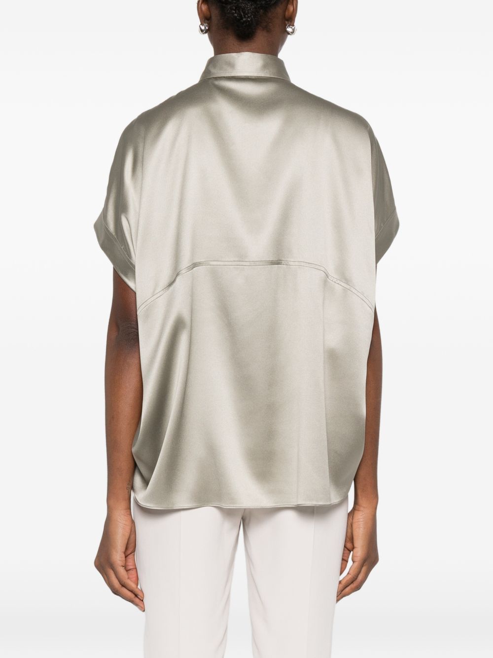 Brunello Cucinelli SILK SHIRT Size S / US 4 / IT 40 - 4 Thumbnail