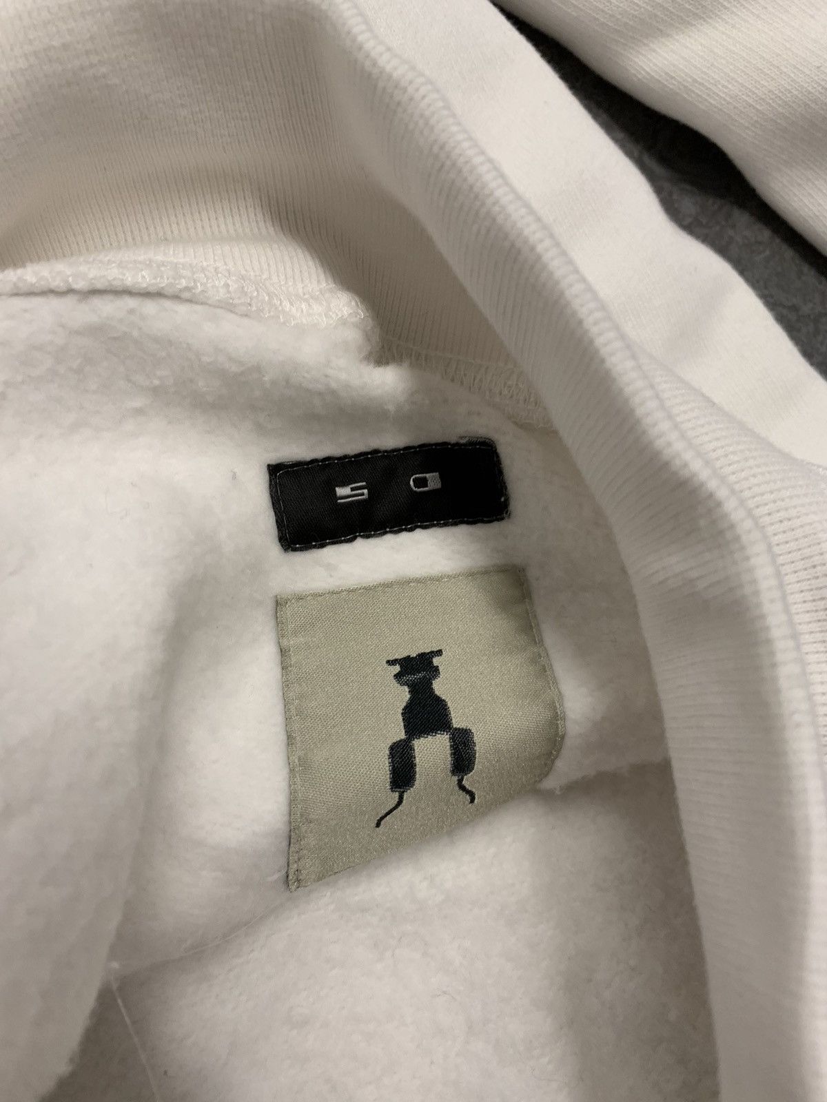 Rick Owens Rick Owens Drkshdw Logo Crewneck Sweatshirt White Size US S / EU 44-46 / 1 - 7 Thumbnail