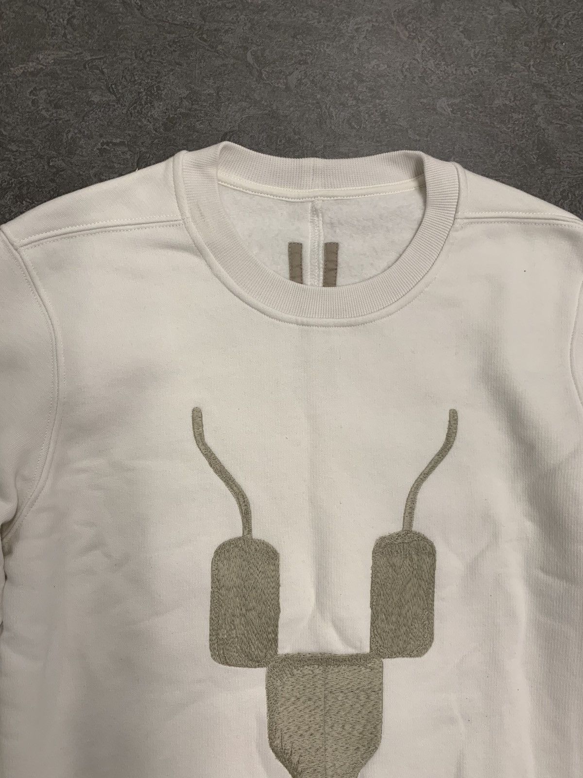 Rick Owens Rick Owens Drkshdw Logo Crewneck Sweatshirt White Size US S / EU 44-46 / 1 - 5 Thumbnail