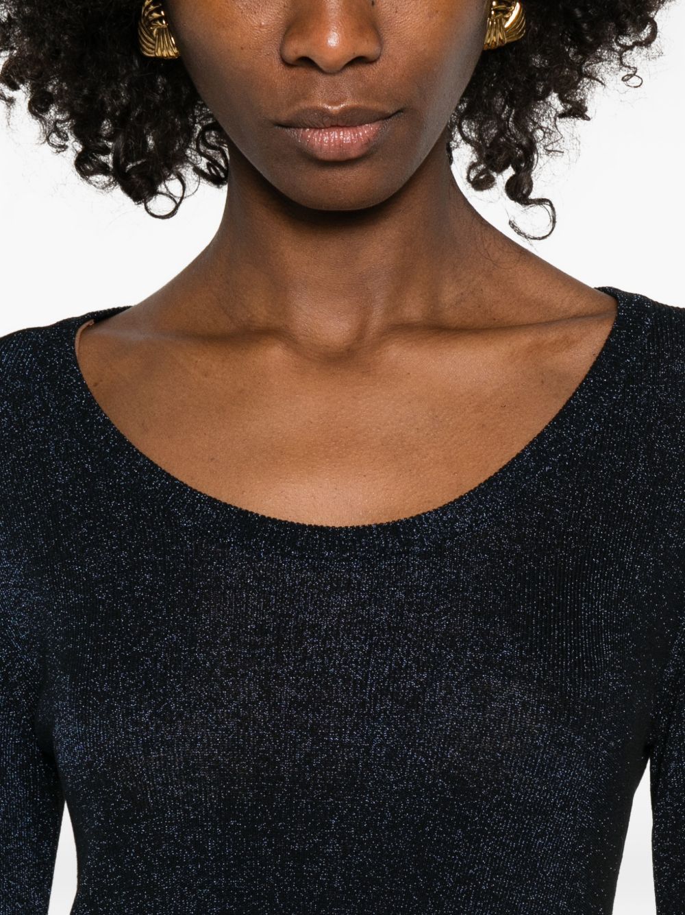 Fabiana Filippi CREWNECK SWEATER Size M / US 6-8 / IT 42-44 - 3 Thumbnail