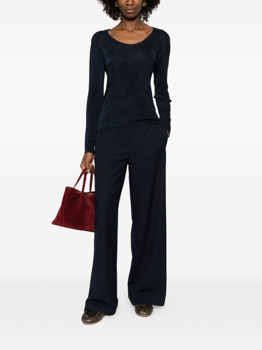 Fabiana Filippi CREWNECK SWEATER Size M / US 6-8 / IT 42-44 - 2 Thumbnail