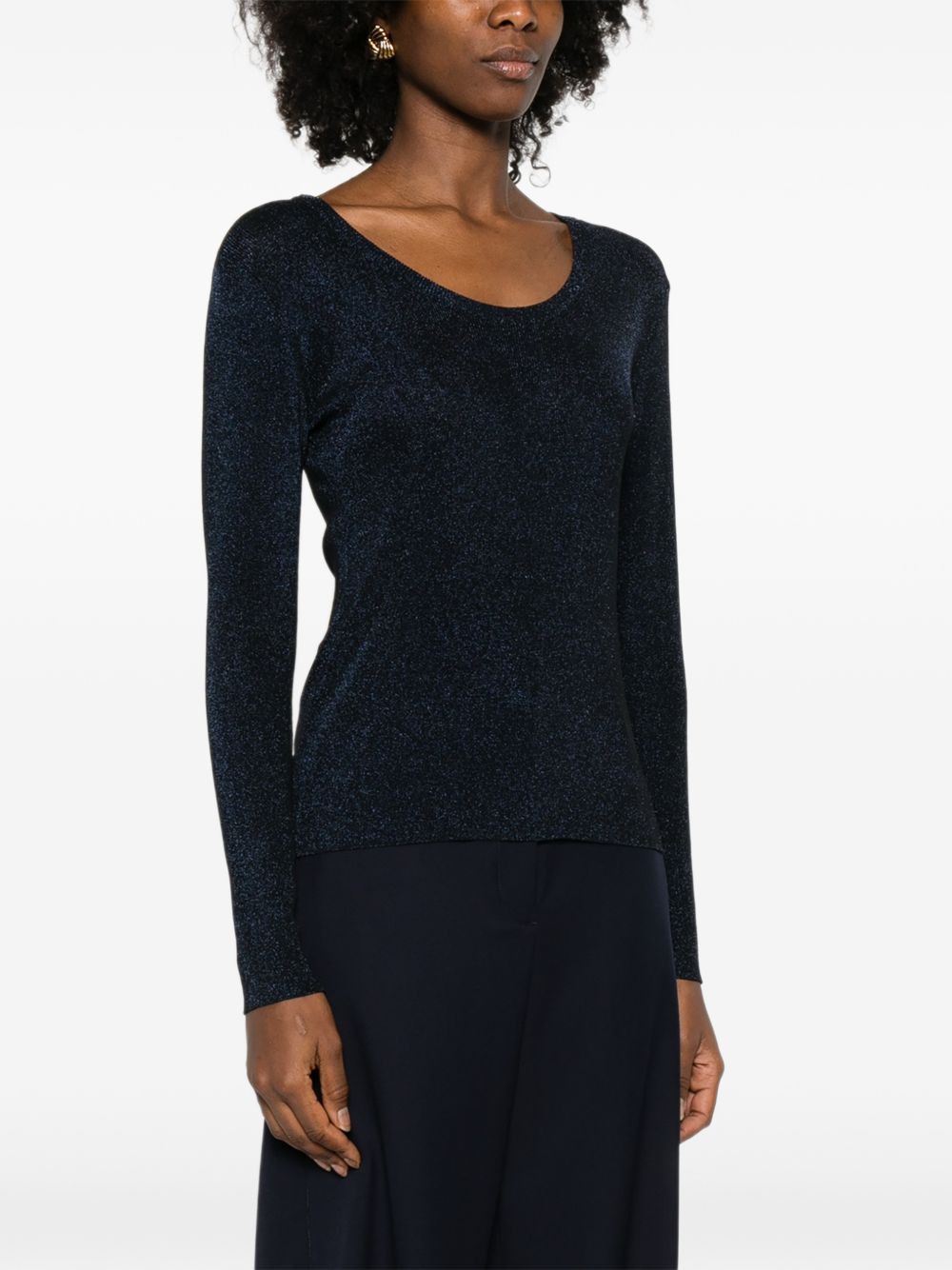 Fabiana Filippi CREWNECK SWEATER Size L / US 10 / IT 46 - 4 Thumbnail