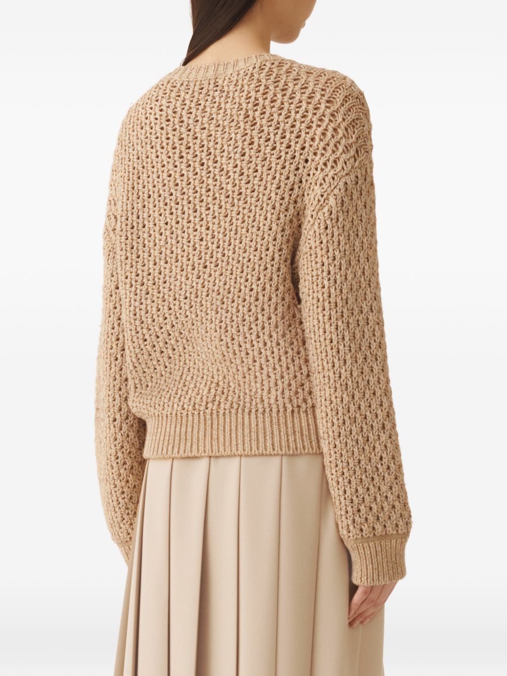 Fabiana Filippi COTTON SWEATER Size M / US 6-8 / IT 42-44 - 5 Thumbnail