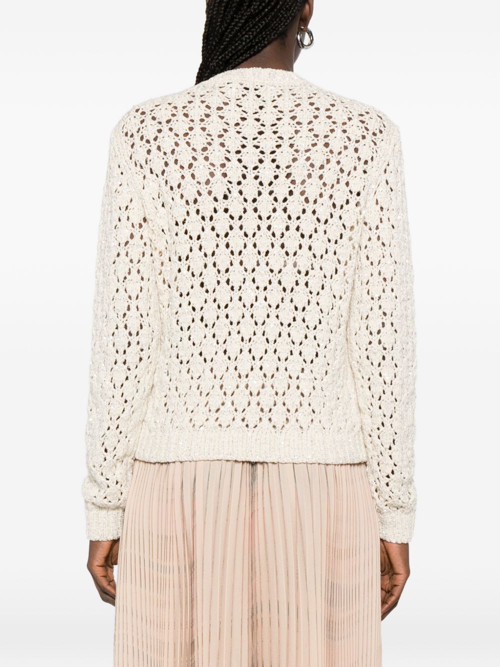 Fabiana Filippi CREWNECK SWEATER Size M / US 6-8 / IT 42-44 - 2 Thumbnail
