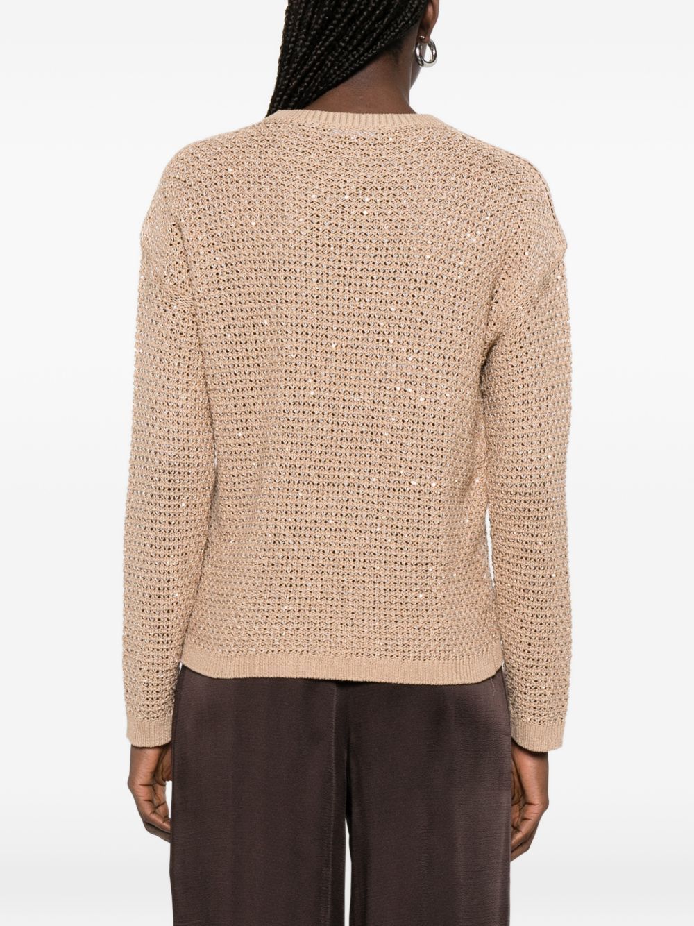 Fabiana Filippi CREWNECK SWEATER Size M / US 6-8 / IT 42-44 - 5 Thumbnail