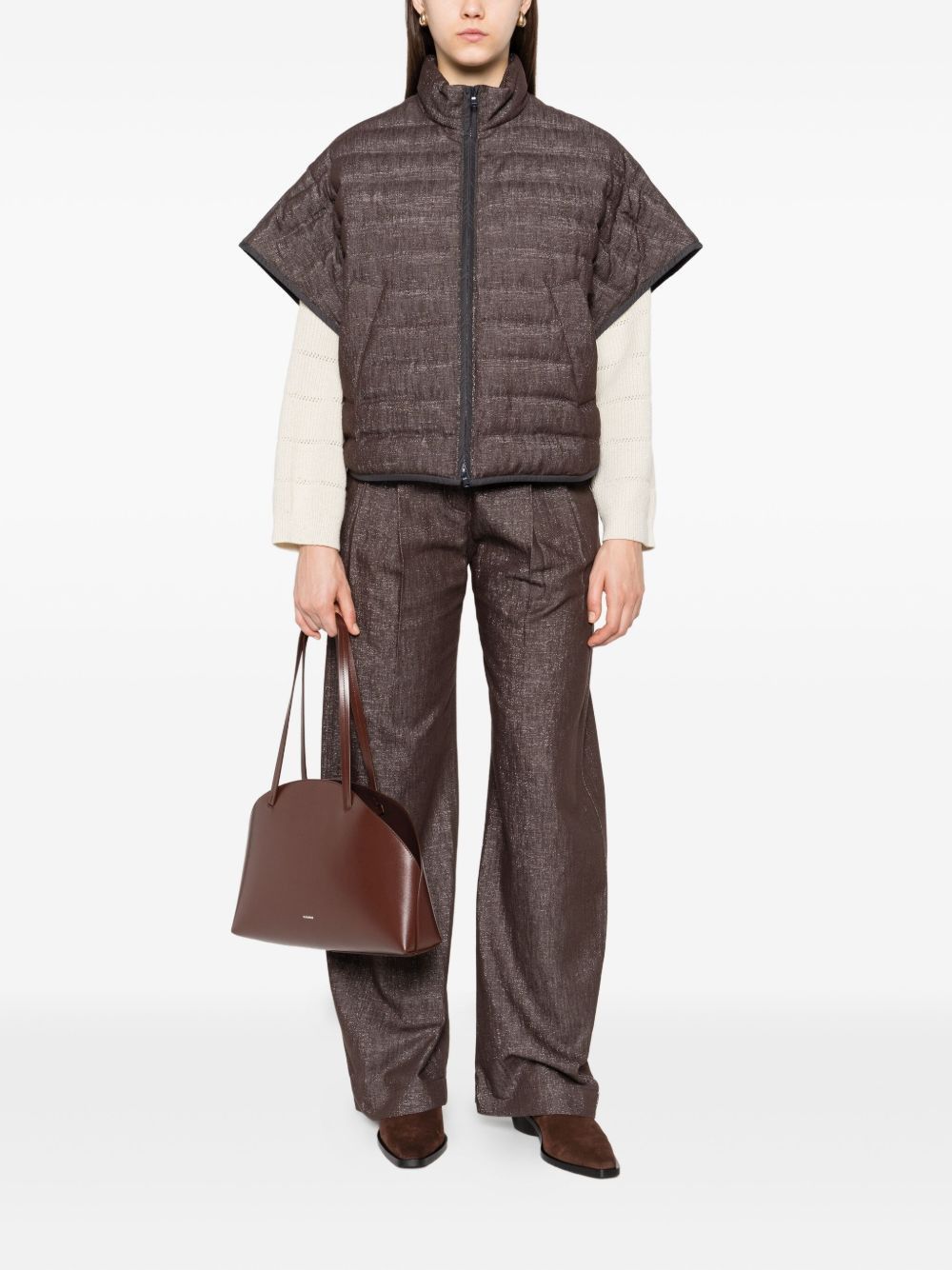 Brunello Cucinelli SHORTSLEEVES DOWN JACKET Size XS / US 0-2 / IT 36-38 - 4 Thumbnail