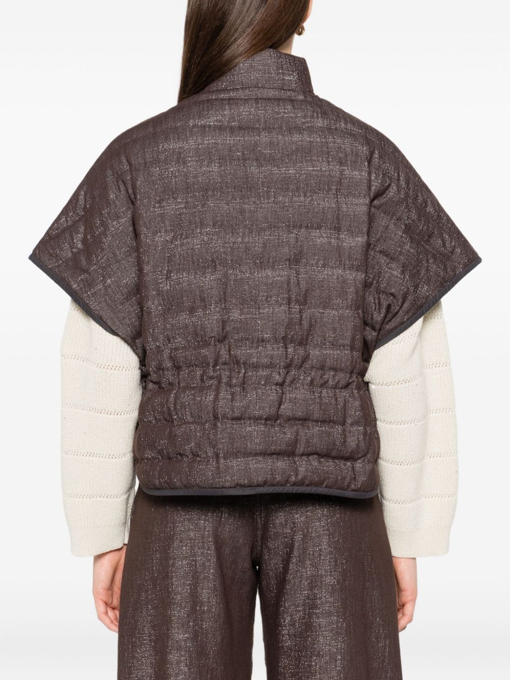 Brunello Cucinelli SHORTSLEEVES DOWN JACKET Size XS / US 0-2 / IT 36-38 - 3 Thumbnail