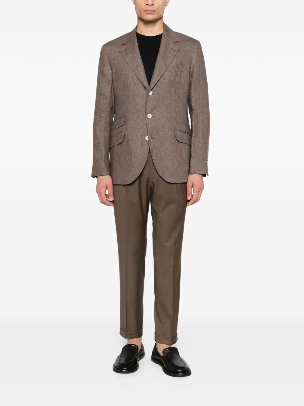 Brunello Cucinelli LINEN SINGLE-BREASTED JACKET Size US XXL / EU 58 / 5 - 5 Thumbnail