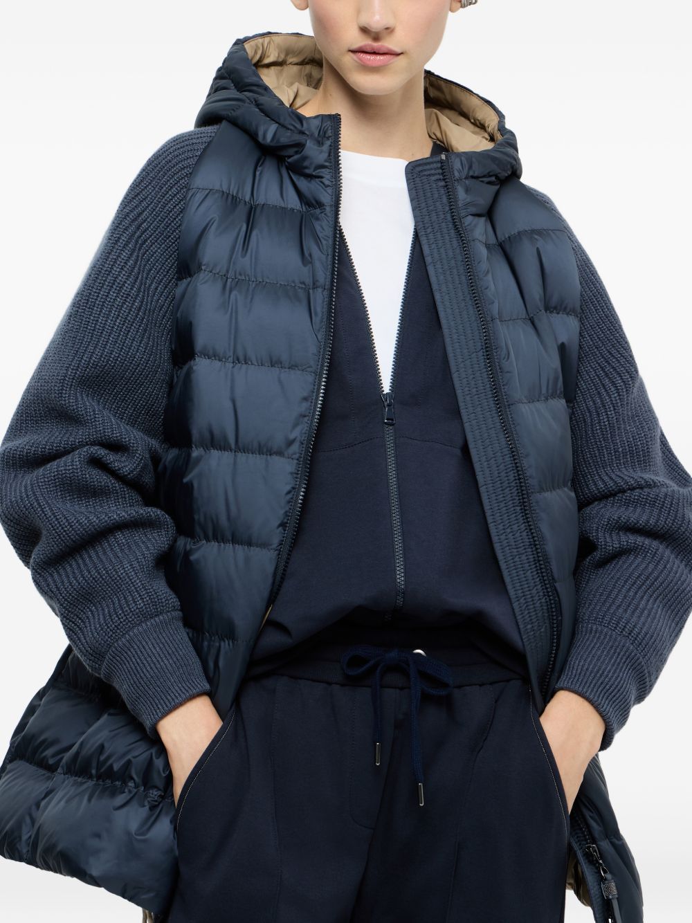 Brunello Cucinelli NYLON SHORT DOWN JACKET Size S / US 4 / IT 40 - 5 Thumbnail