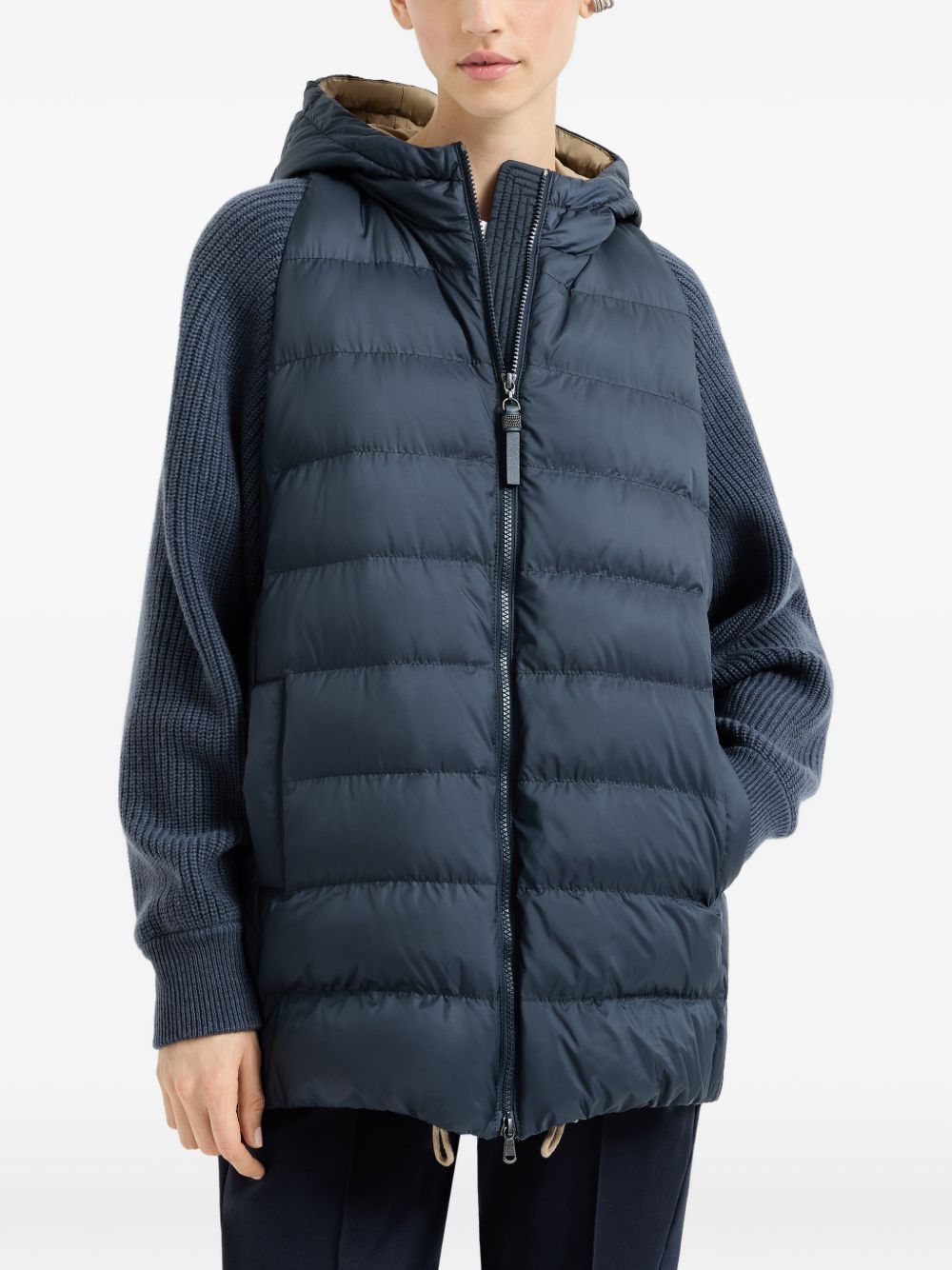 Brunello Cucinelli NYLON SHORT DOWN JACKET Size M / US 6-8 / IT 42-44 - 3 Thumbnail