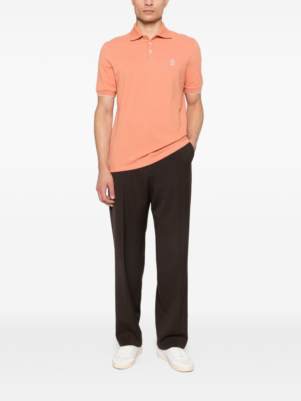 Brunello Cucinelli LOGO COTTON POLO SHIRT Size US S / EU 44-46 / 1 - 5 Thumbnail