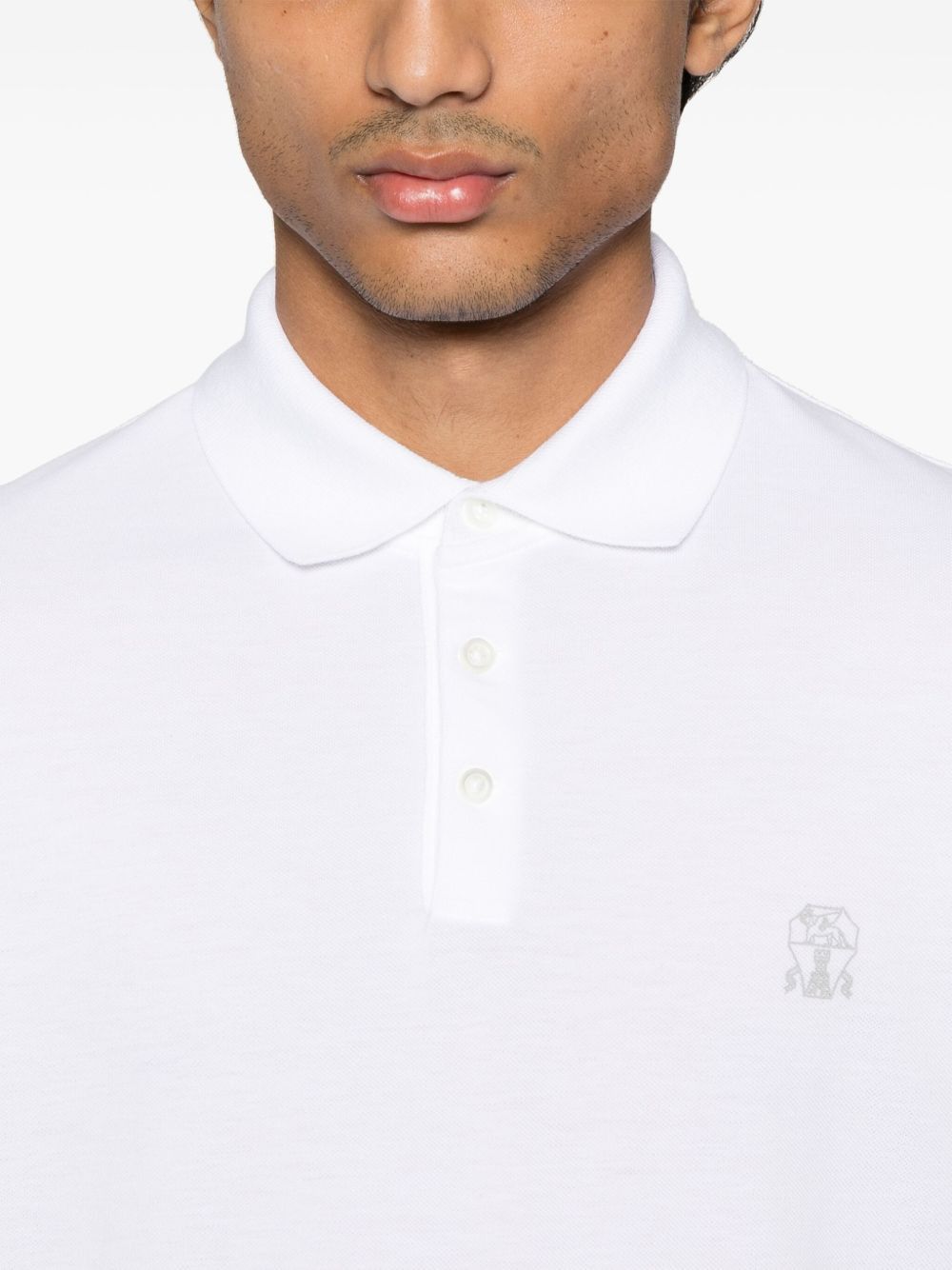 Brunello Cucinelli LOGO COTTON POLO SHIRT Size US S / EU 44-46 / 1 - 2 Thumbnail