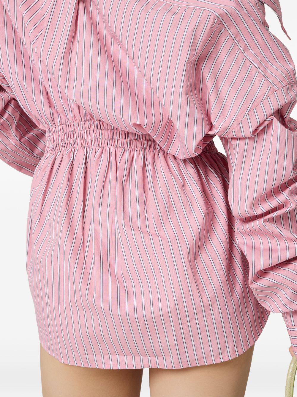 Miu Miu STRIPED COTTON MINI DRESS Size M / US 6-8 / IT 42-44 - 4 Thumbnail